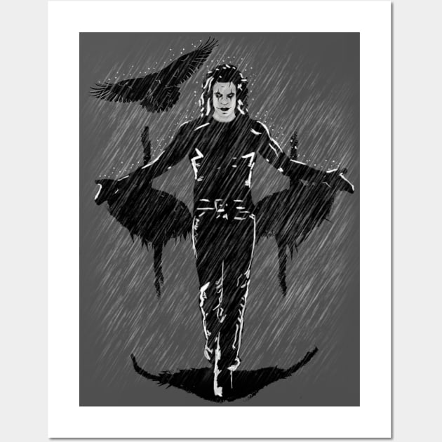 The Crow Tribute Wall Art by Lithium